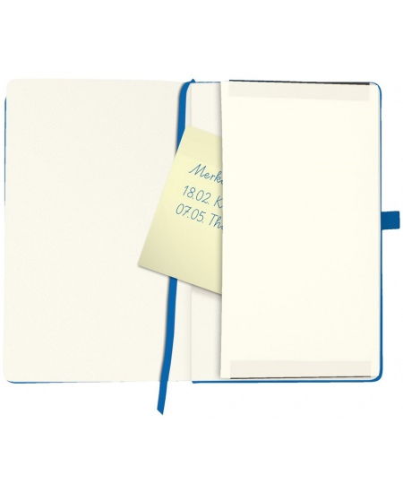 Piezīmju grāmatiņa HERLITZ, A5, kvadrātiņi, zila