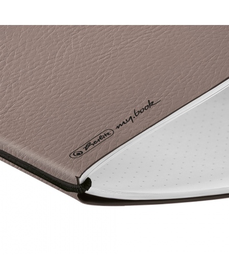 Piezīmju grāmatiņa HERLITZ ar dzēšgumiju, A5, ar punktiņiem, pelēka