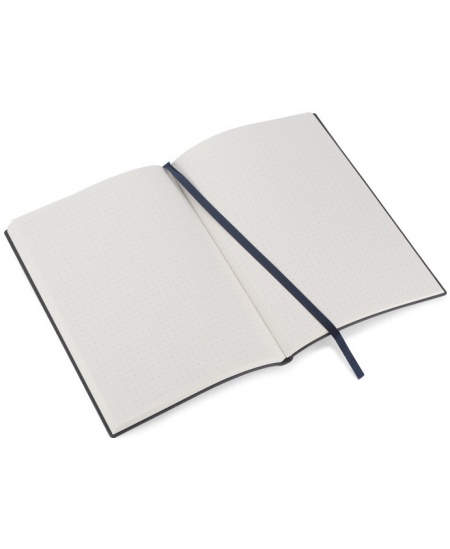 Piezīmju grāmatiņa FLAF, A5, ar punktiņiem, eko āda, zila