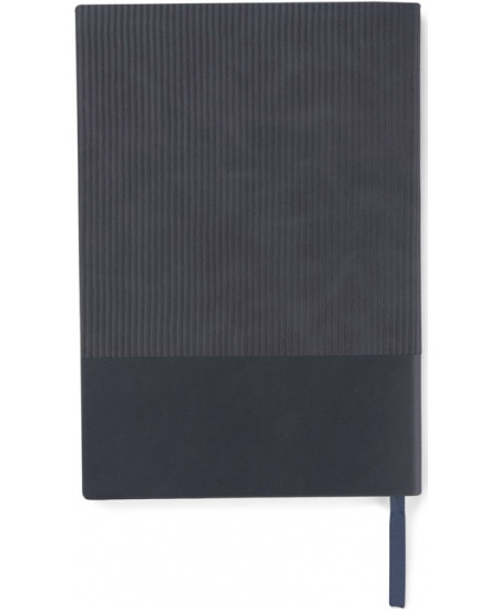 Piezīmju grāmatiņa FLAF, A5, ar punktiņiem, eko āda, zila