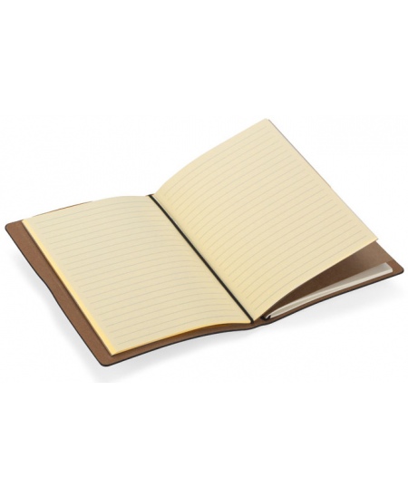 Piezīmju grāmatiņa RETRO LITE, A5, līnijotā, eko āda, melna