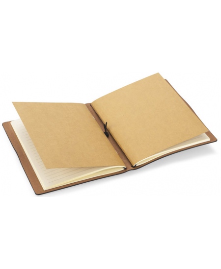 Piezīmju grāmatiņa RETRO LITE, A5, līnijotā, eko āda, melna