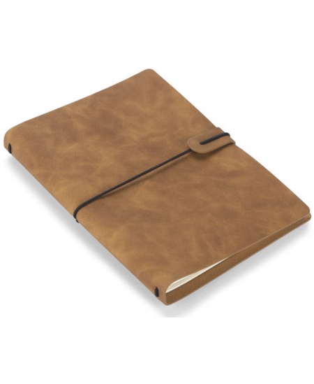 Piezīmju grāmatiņa RETRO LITE, A5, līnijotā, eko āda, brūna