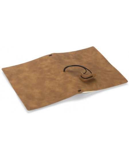 Piezīmju grāmatiņa RETRO LITE, A5, līnijotā, eko āda, brūna