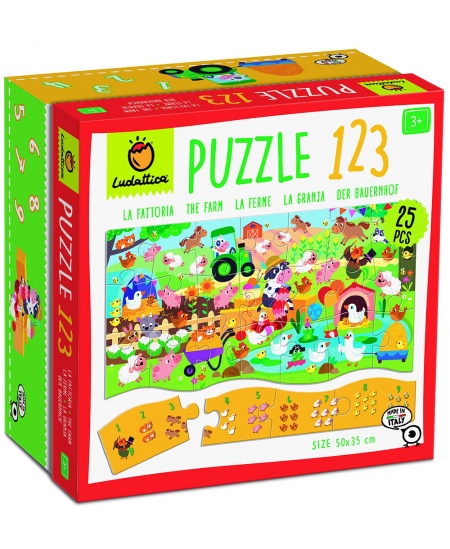 Skaitīšanas puzle 123 LUDATTICA Ferma
