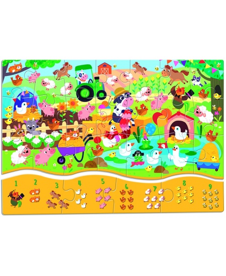 Skaitīšanas puzle 123 LUDATTICA Ferma
