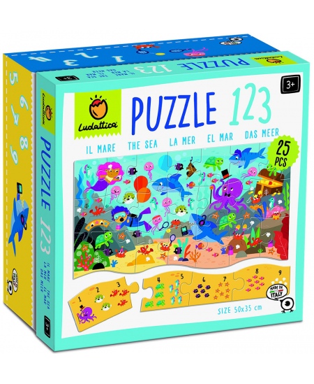 Skaitīšanas puzle 123 LUDATTICA Jūra