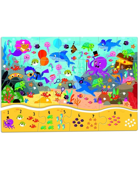 Skaitīšanas puzle 123 LUDATTICA Jūra