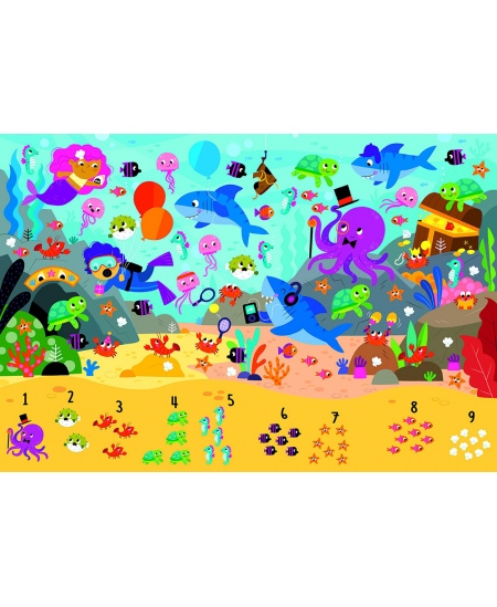 Skaitīšanas puzle 123 LUDATTICA Jūra
