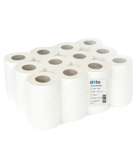 Papīra dvieļi rullī RPCB265T, 1 rullis