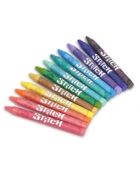 Vaska krītiņi DISNEY Stitch Pastel, 12 krāsas