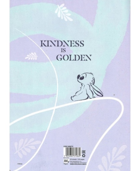 Burtnīca rūtiņās DISNEY Stitch Pastel Nr. 2, A4, 60 lapas