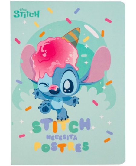 Burtnīca līnijās DISNEY Stitch Pastel Nr. 4, A5, 60 lapas, 70 gsm