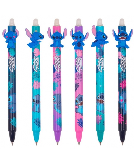 Bērnu automātiska dzēšamā lodīšu pildspalva DISNEY Stitch Blue