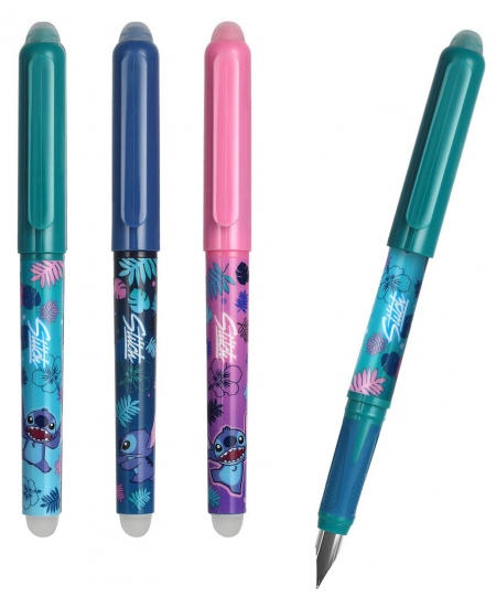 Dzēšamā tintes pildspalva DISNEY Stitch Blue, dažādi dizaini