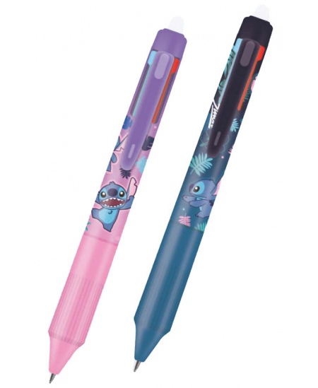 4 krāsu automātiska dzēšamā lodīšu pildspalva DISNEY Stitch Blue