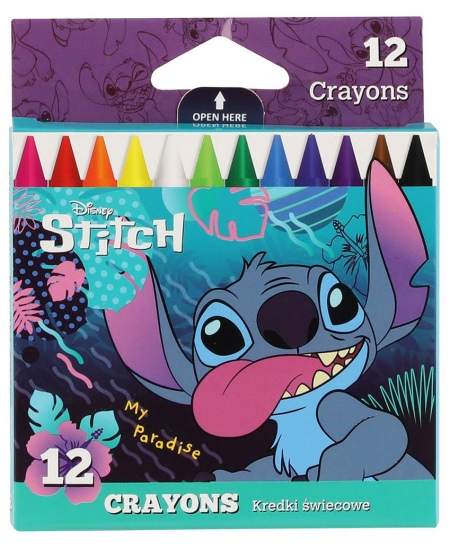 Vaska krītiņi DISNEY Stitch Blue, 12 krāsas