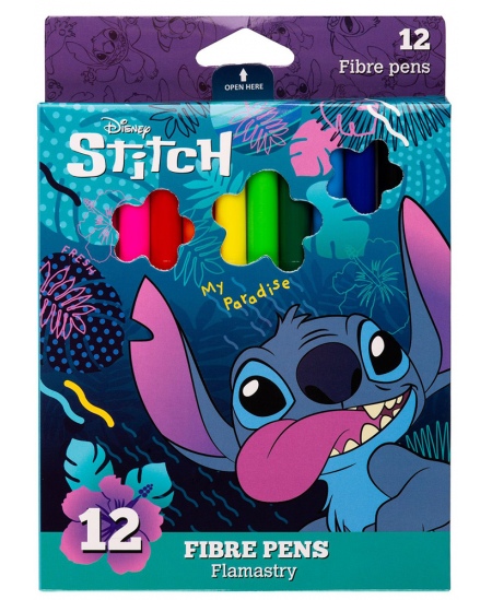Flomāsteri DISNEY Stitch Blue, 12 gab.