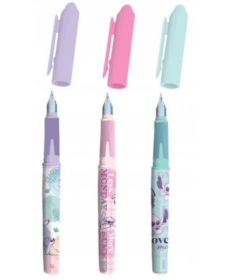 Dzēšamā tintes pildspalva DISNEY Stitch Pastel, dažādi dizaini