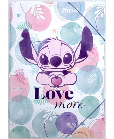 Mape ar gumiju DISNEY Stitch Pastel, plastmasas, A3