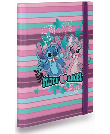 Kartona mape ar gumiju DISNEY Stitch Blue Nr. 3, A5