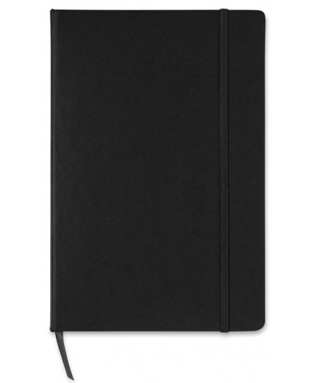 Piezīmju grāmatiņa KVADRĀTĀ, A5, rūtiņu, melna