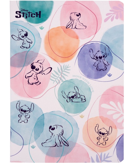 Burtnīca rūtiņās DISNEY Stitch Pastel Nr. 1, A5, 60 lapas, 70 gsm