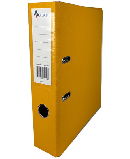 Segtuvas FORPUS, standarta, A4, 70 mm, dzeltens