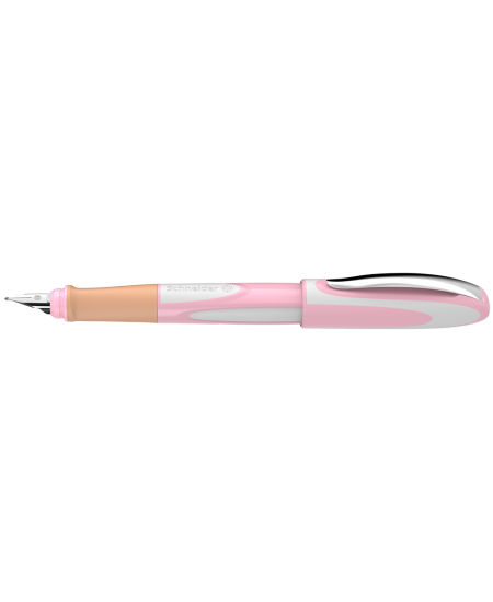 Tintes pildspalva SCHNEIDER Ray, kreiļiem, rozā balts korpuss