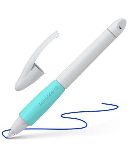 Pildspalva SCHNEIDER Base Ball, pelēks un tirkīza korpuss