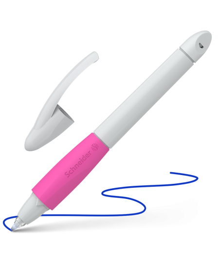 Pildspalva SCHNEIDER Base Ball, pelēks un rozā korpuss
