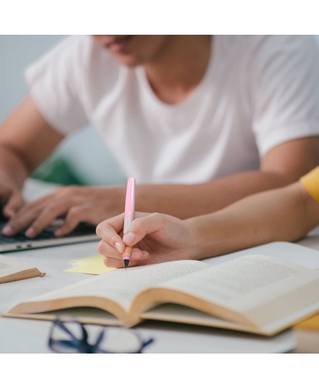 Pildspalva SCHNEIDER Ray, rozā un balts korpuss