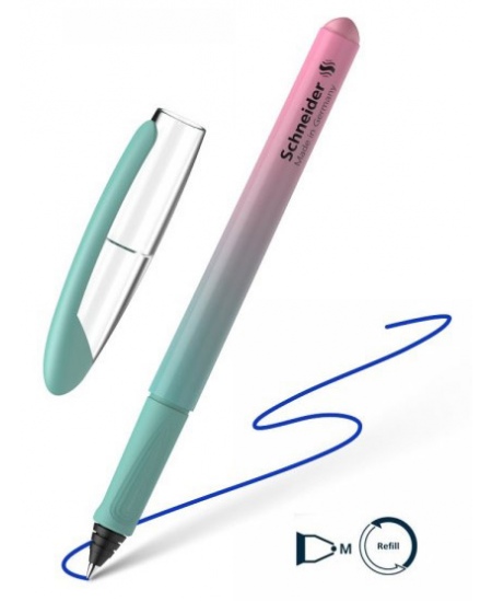 Rakstāmpildspalva SCHNEIDER Voyage, rozā un zaļš korpuss
