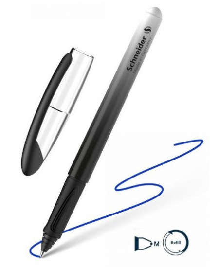Rakstāmpildspalva SCHNEIDER Voyage, melnbalts korpuss