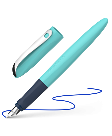 Tintes pildspalva Wavy, tirkīza korpuss