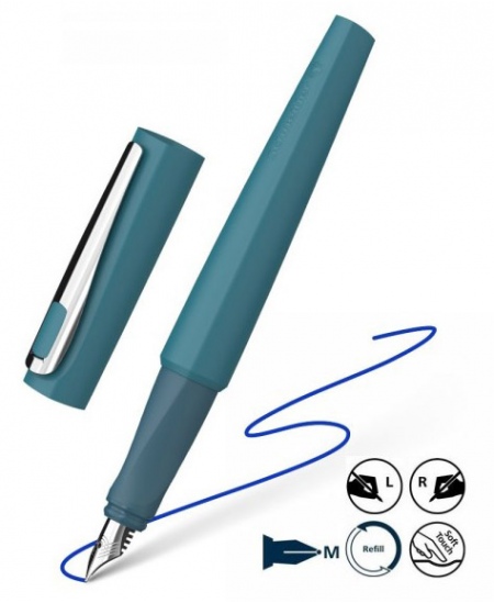 Tintes pildspalva Tomo, tirkīza korpuss