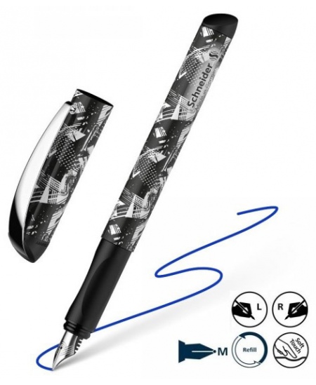 Tintes pildspalva INX Sportive, melnbalts korpuss