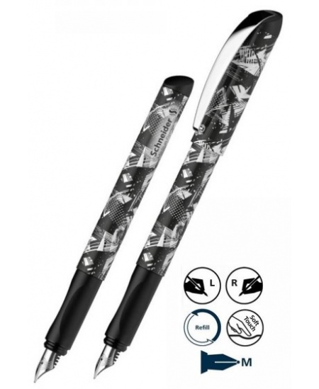 Tintes pildspalva INX Sportive, melnbalts korpuss