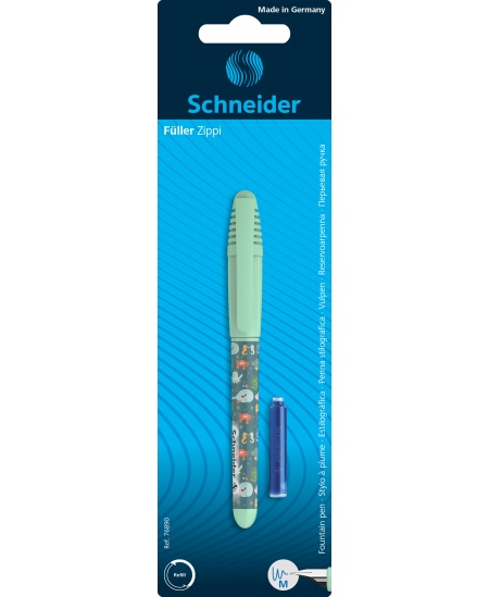 Tintes pildspalva SCHNEIDER Zippi, blisterī, dažādas krāsas