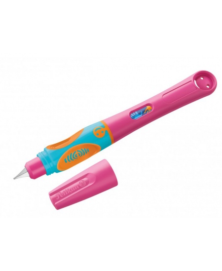 Tintes pildspalva PELIKAN Griffix-4, kreiļiem, Lovely Pink, blisterī