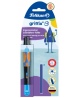 Tintes pildspalva PELIKAN Griffix-4, kreiļiem, Neon Black, blisterī