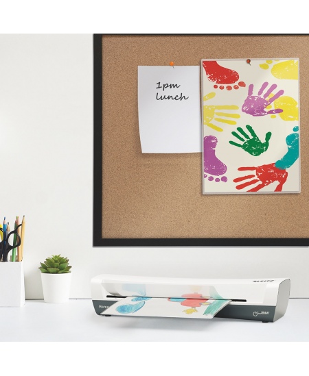Laminēšanas aparāts Leitz iLAM Home A3, baltā krāsā