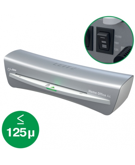 Laminēšanas aparāts LEITZ Home Office A4, pelēkā krāsā