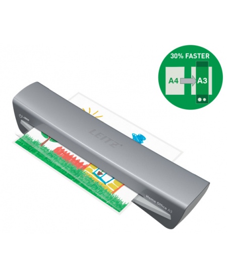 Laminēšanas aparāts LEITZ Home Office A3, pelēkā krāsā