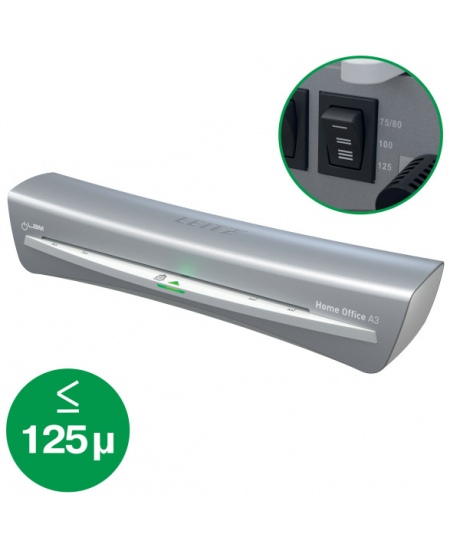 Laminēšanas aparāts LEITZ Home Office A3, pelēkā krāsā