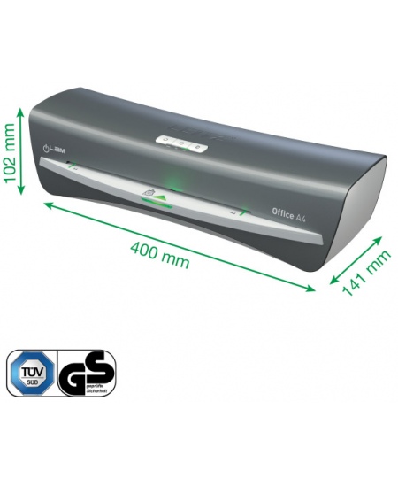 Laminēšanas aparāts LEITZ Office A4, sudraba krāsā