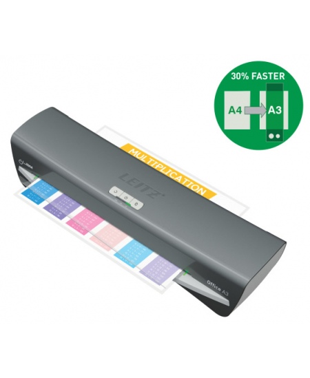 Laminēšanas aparāts LEITZ Office A3, sudraba krāsā