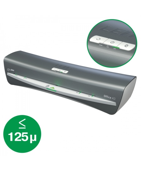 Laminēšanas aparāts LEITZ Office A3, sudraba krāsā