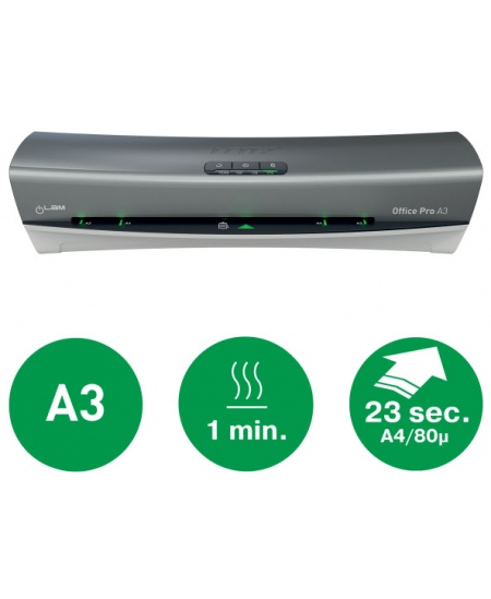 Laminēšanas aparāts LEITZ OfficePro A3, sudraba krāsā