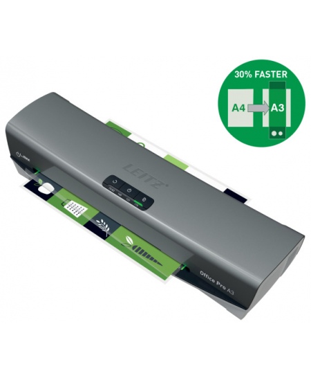 Laminēšanas aparāts LEITZ OfficePro A3, sudraba krāsā